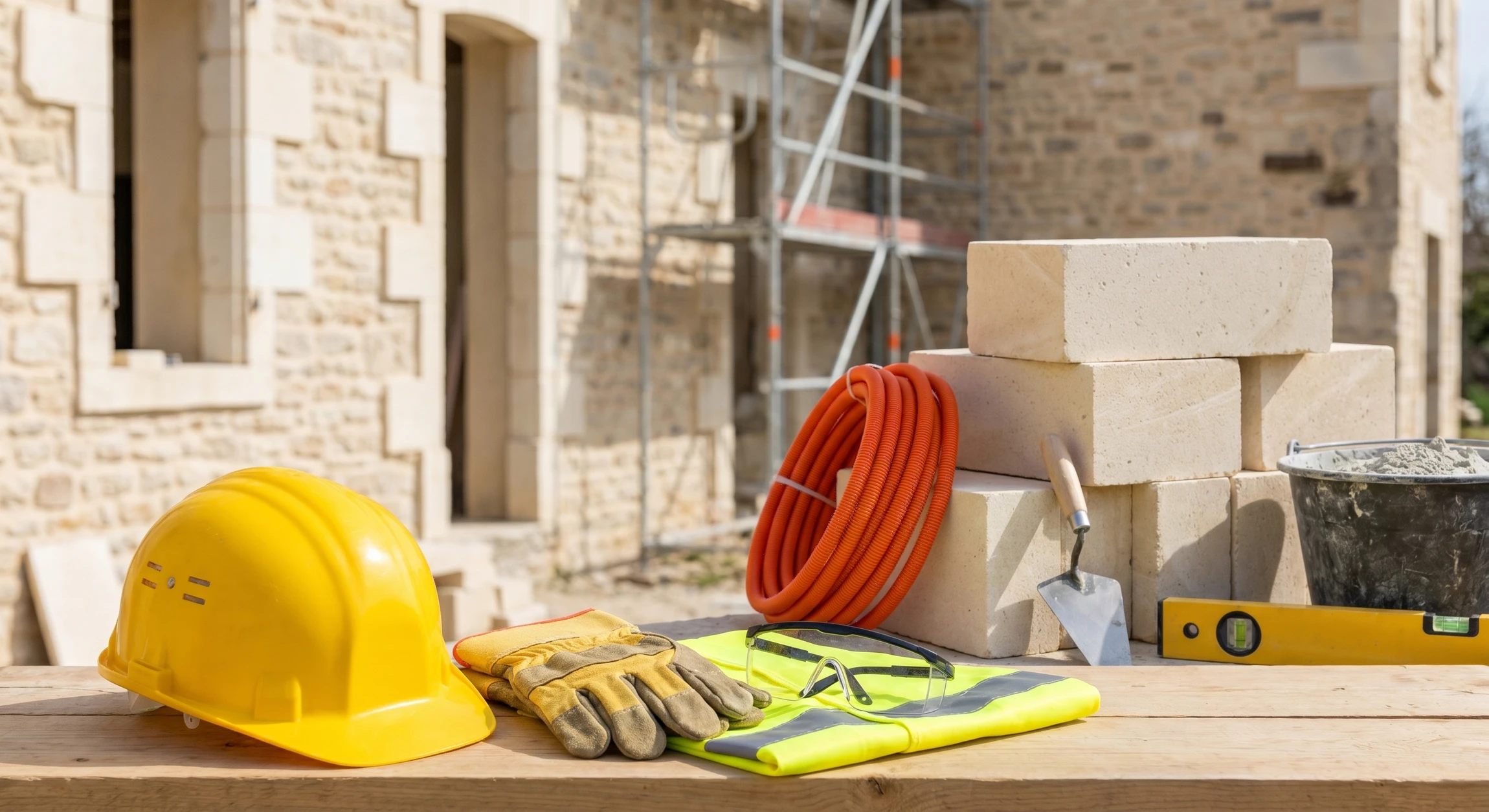 Intérieur d'une maison en rénovation